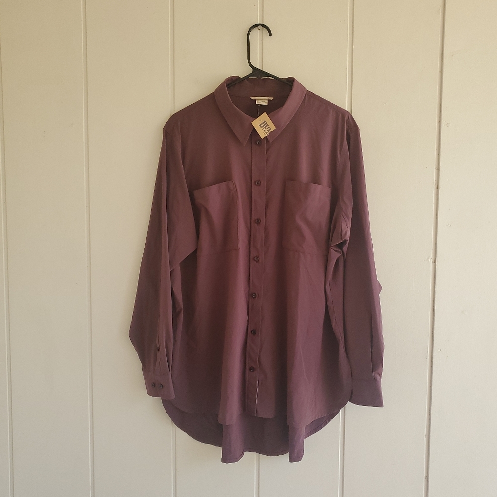 Duluth Trading Co  Mens 2XL Button Down Dress Casual Shirt Rn# 106803 NWT